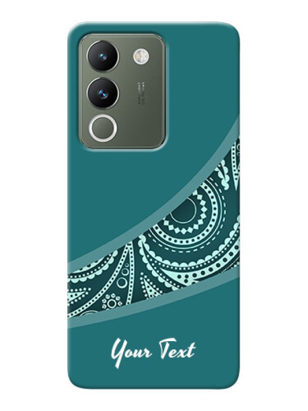 Custom Vivo Y200 5G Photo Printing on Case with semi visible floral Design