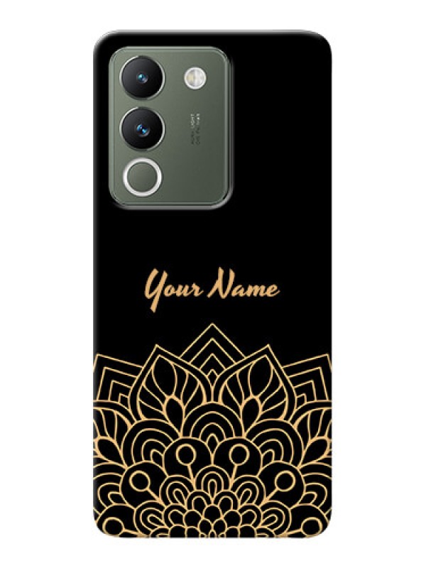 Custom Vivo Y200 5G Custom Phone Case with Golden mandala Design