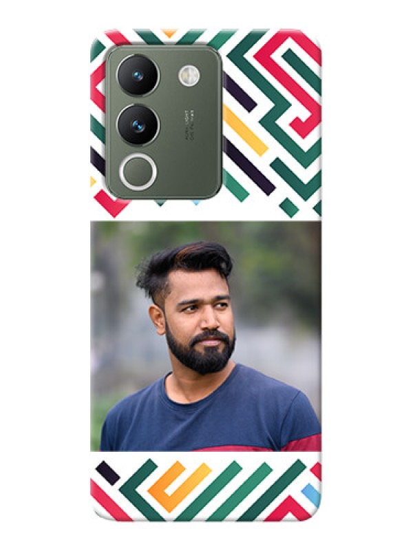 Custom Vivo Y200 5G Personalized Phone Case with Colorful Maze Pattern Design
