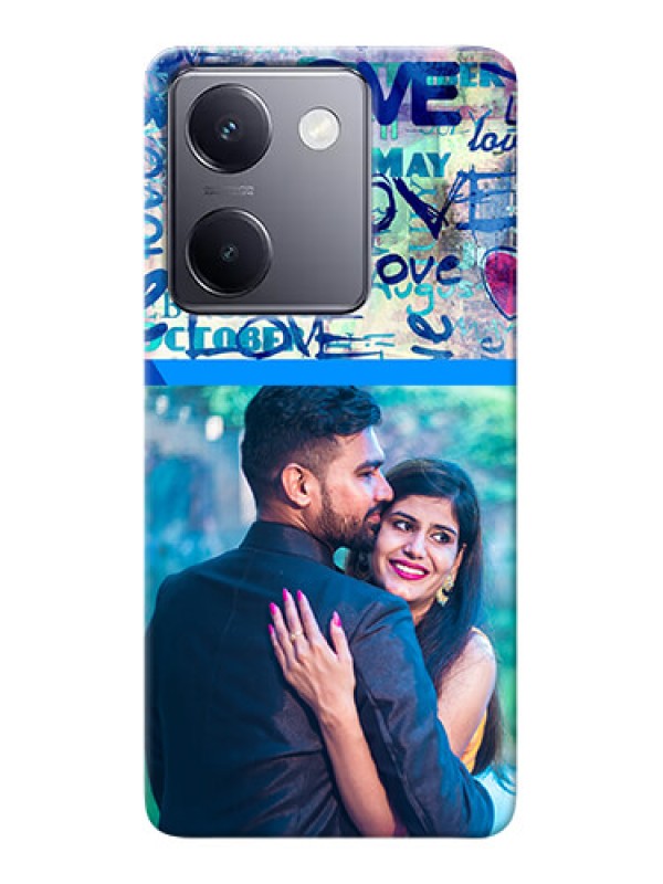 Custom Vivo Y200 Pro 5G Mobile Covers Online: Colorful Love Design