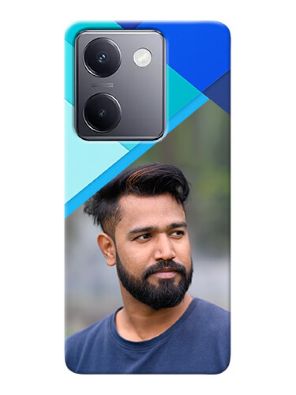 Custom Vivo Y200 Pro 5G Phone Cases Online: Blue Abstract Cover Design