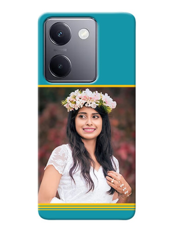 Custom Vivo Y200 Pro 5G personalized phone covers: Yellow & Blue Design