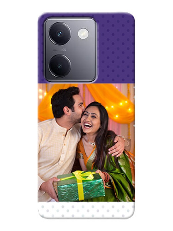 Custom Vivo Y200 Pro 5G mobile phone cases: Violet Pattern Design