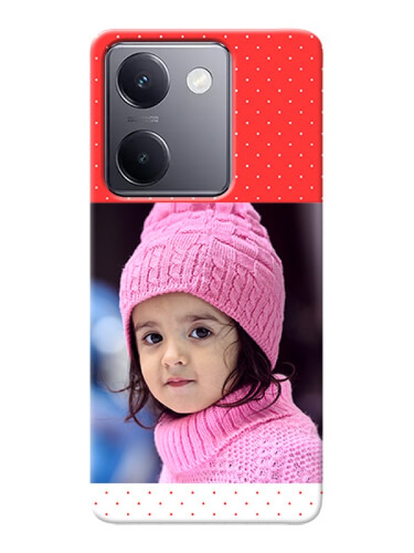 Custom Vivo Y200 Pro 5G personalised phone covers: Red Pattern Design