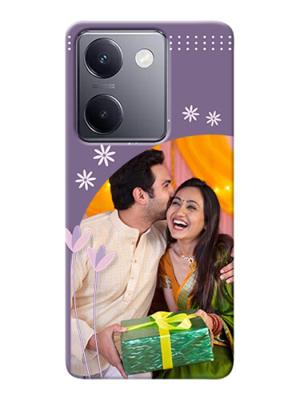 Custom Vivo Y200 Pro 5G Phone covers for girls: lavender flowers design