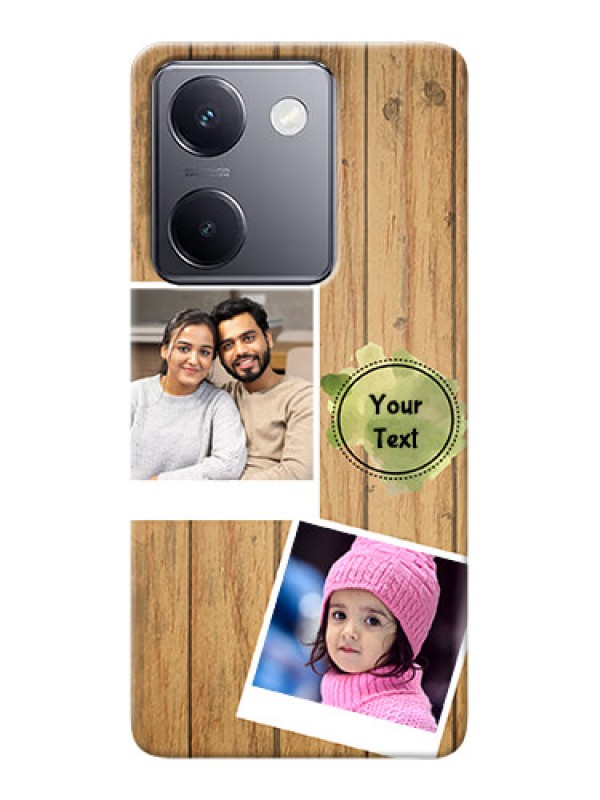 Custom Vivo Y200 Pro 5G Custom Mobile Phone Covers: Wooden Texture Design