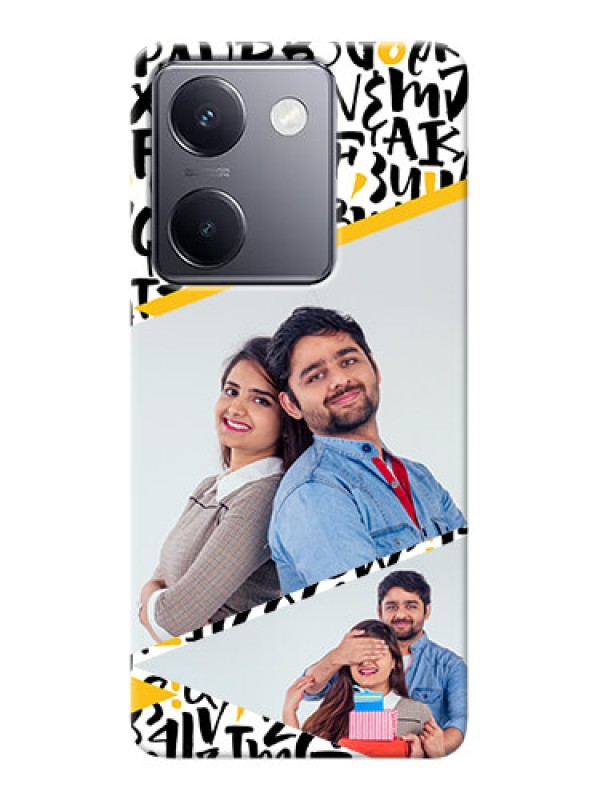 Custom Vivo Y200 Pro 5G Phone Back Covers: Letters Pattern Design