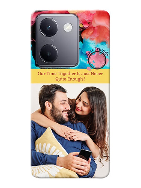 Custom Vivo Y200 Pro 5G Mobile Cases: Quote with Acrylic Painting Design