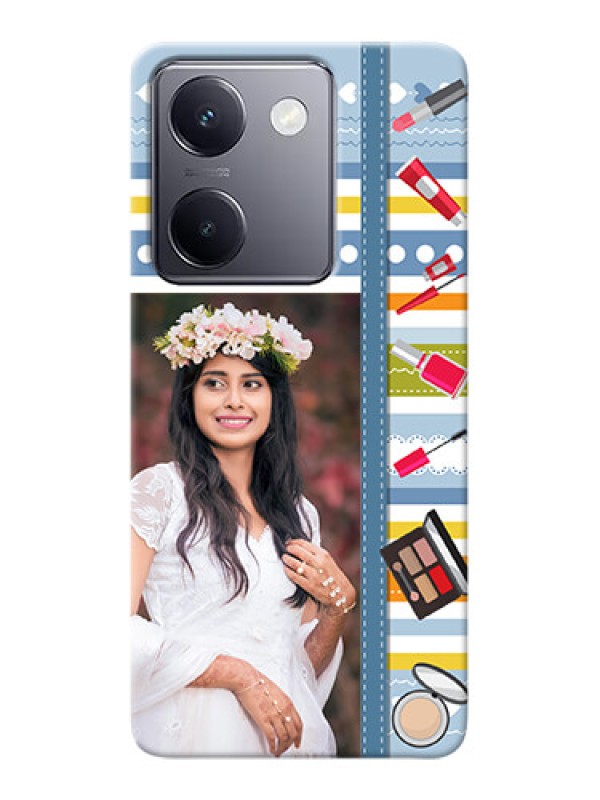 Custom Vivo Y200 Pro 5G Personalized Mobile Cases: Makeup Icons Design