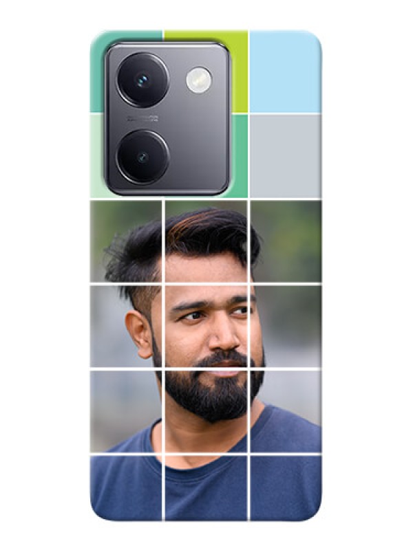 Custom Vivo Y200 Pro 5G personalised phone covers with white box pattern