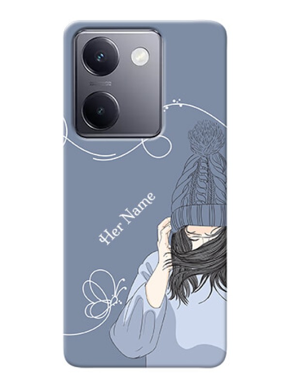 Custom Vivo Y200 Pro 5G Custom Mobile Case with Girl in winter outfit Design