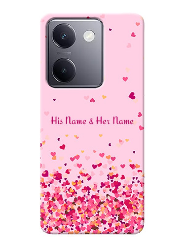 Custom Vivo Y200 Pro 5G Photo Printing on Case with Floating Hearts Design