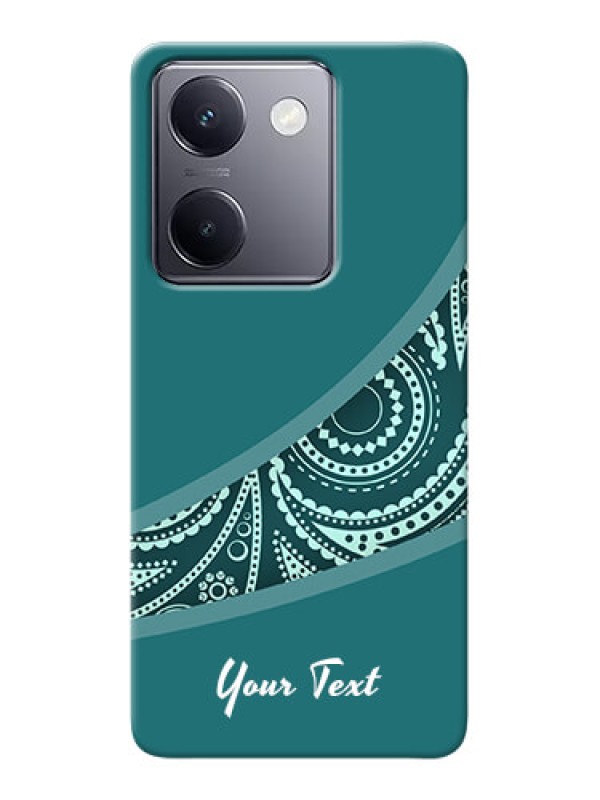 Custom Vivo Y200 Pro 5G Photo Printing on Case with semi visible floral Design