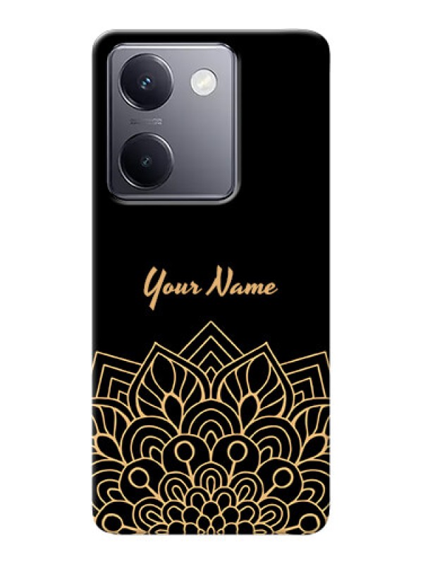 Custom Vivo Y200 Pro 5G Custom Phone Case with Golden mandala Design