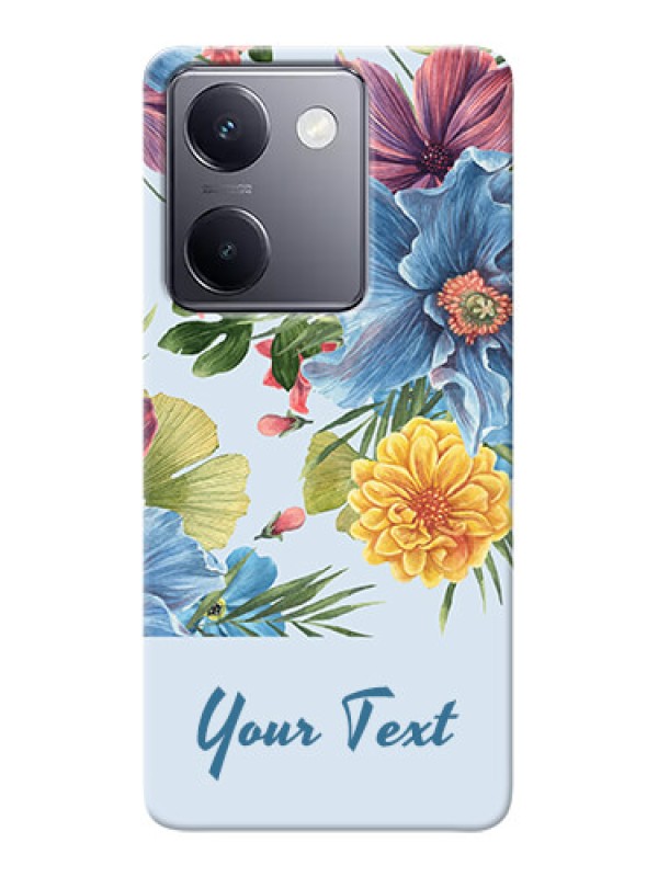 Custom Vivo Y200 Pro 5G Custom Mobile Case with Stunning Watercolored Flowers Painting Design