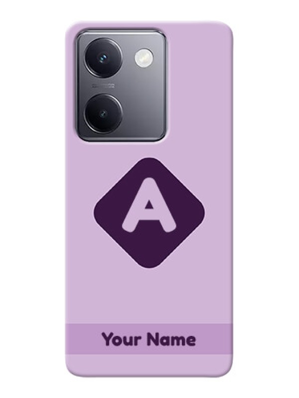 Custom Vivo Y200 Pro 5G Custom Mobile Case with Custom Letter in curved badge Design