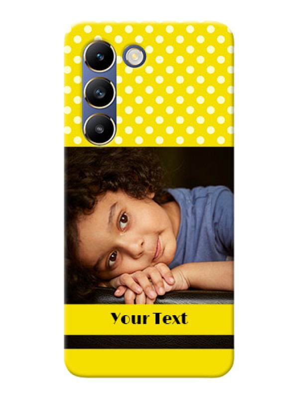 Custom Vivo Y200E 5G Custom Mobile Covers: Bright Yellow Case Design
