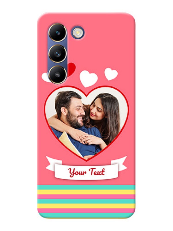 Custom Vivo Y200E 5G Personalised mobile covers: Love Doodle Design