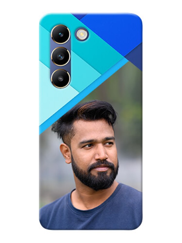 Custom Vivo Y200E 5G Phone Cases Online: Blue Abstract Cover Design