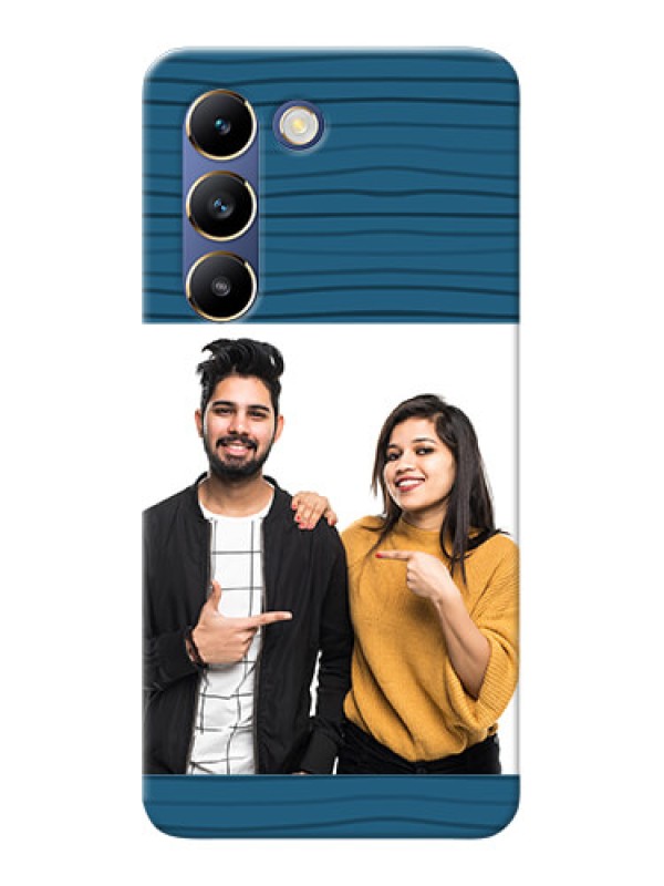 Custom Vivo Y200E 5G Custom Phone Cases: Blue Pattern Cover Design