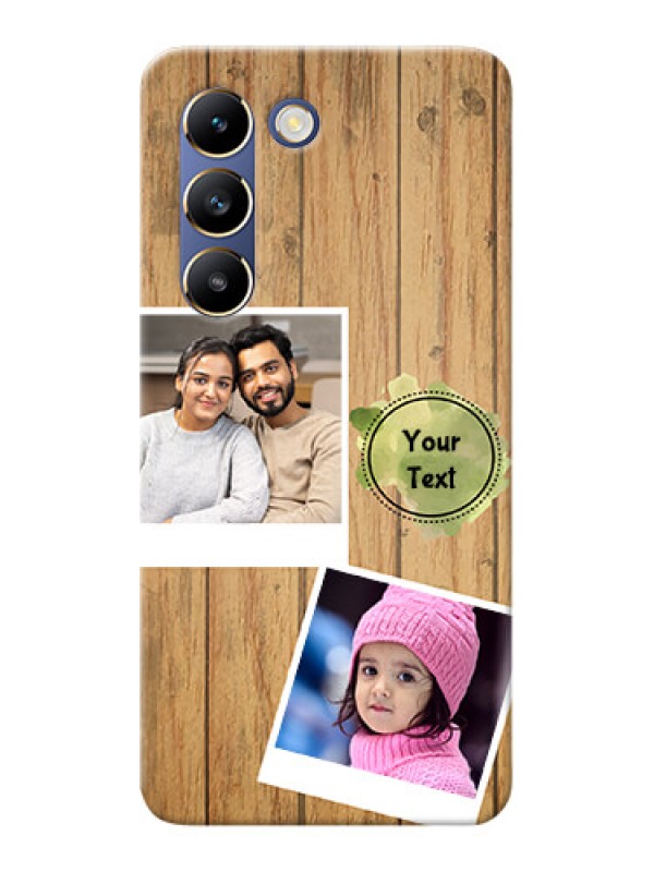 Custom Vivo Y200E 5G Custom Mobile Phone Covers: Wooden Texture Design