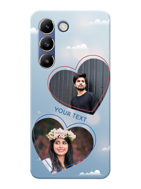 Custom Vivo Y200E 5G Phone Cases: Blue Color Couple Design
