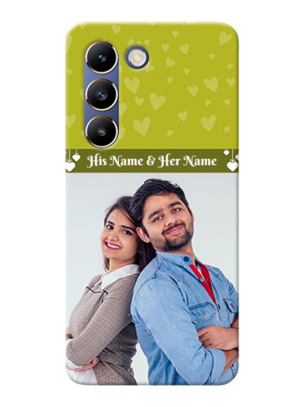 Custom Vivo Y200E 5G custom mobile covers: You & Me Heart Design
