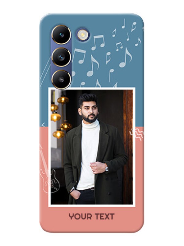 Custom Vivo Y200E 5G Phone Back Covers with Color Musical Note Design