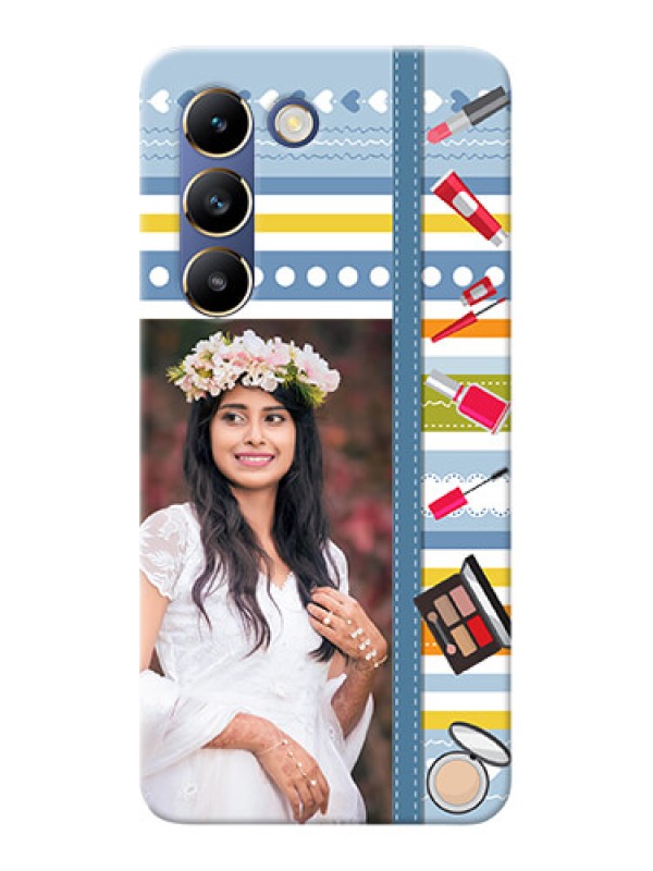 Custom Vivo Y200E 5G Personalized Mobile Cases: Makeup Icons Design
