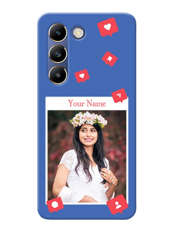 Custom Vivo Y200E 5G Custom Phone Case with Like Share And Comment Design