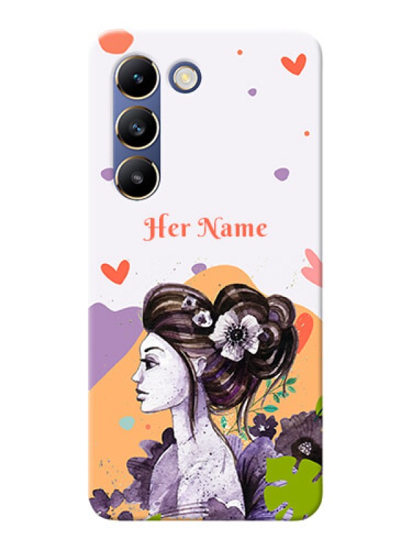 Custom Vivo Y200E 5G Personalized Phone Case with Woman And Nature Design