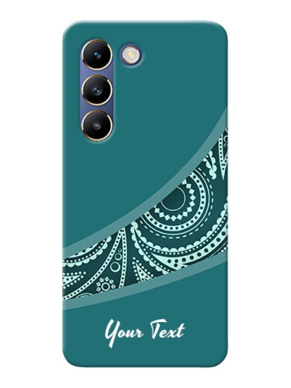 Custom Vivo Y200E 5G Photo Printing on Case with semi visible floral Design