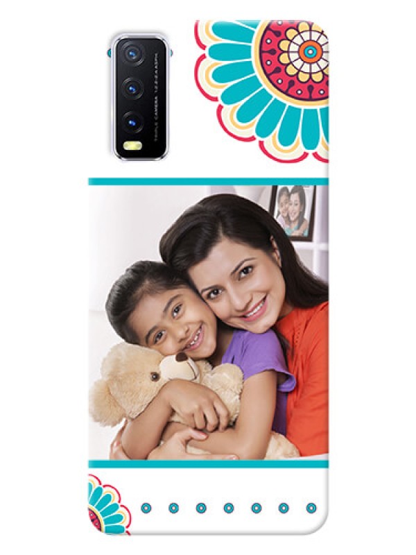 Custom Vivo Y20G custom mobile phone cases: Flower Design