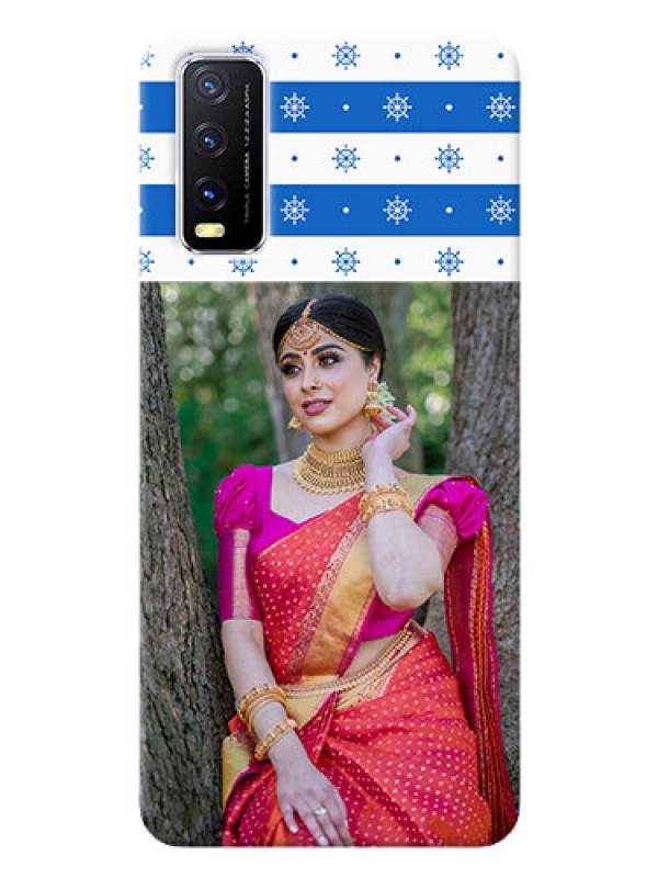 Custom Vivo Y20G custom mobile covers: Snow Pattern Design