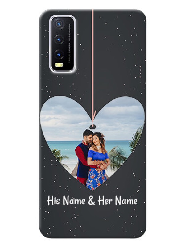 Custom Vivo Y20G custom phone cases: Hanging Heart Design