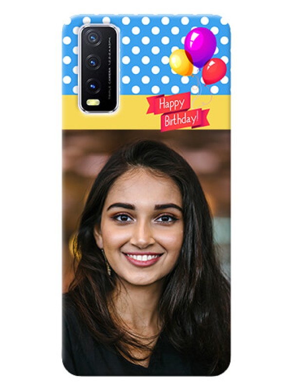 Custom Vivo Y20G custom mobile back covers: Happy Birthday Design