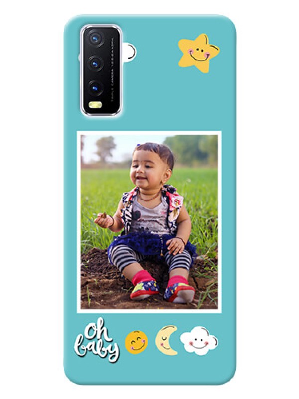 Custom Vivo Y20G Personalised Phone Cases: Smiley Kids Stars Design