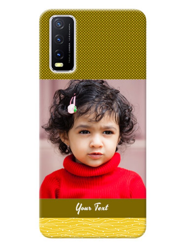 Custom Vivo Y20T custom mobile back covers: Simple Green Color Design