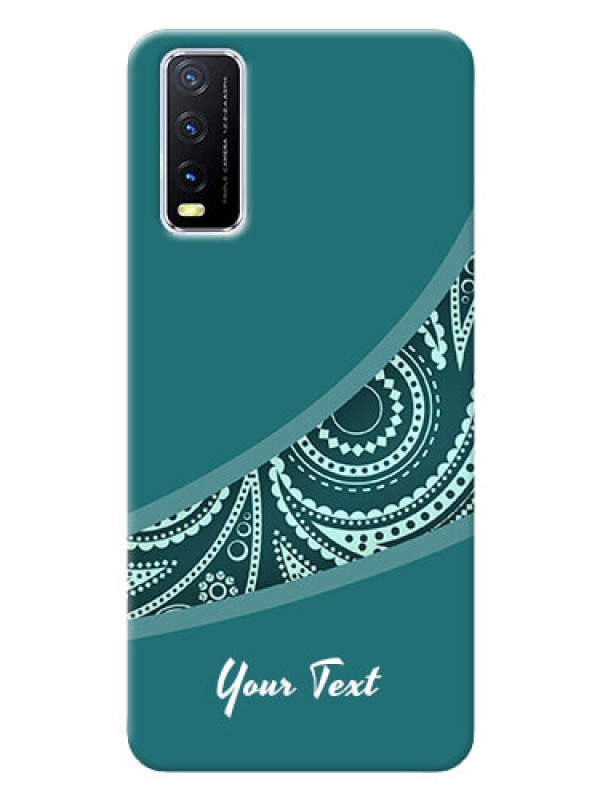 Custom Vivo Y20T Custom Phone Covers: semi visible floral Design