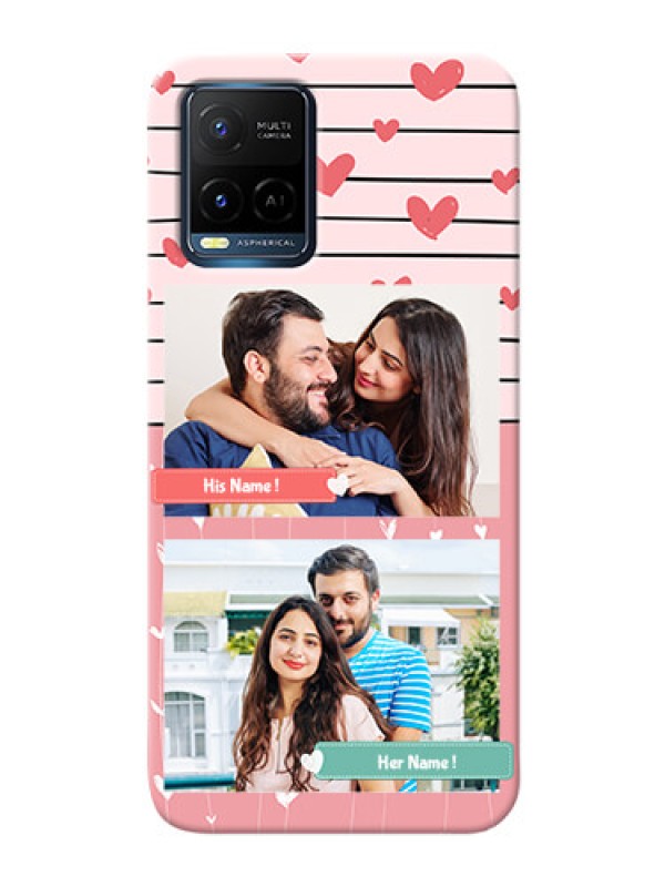 Custom Vivo Y21 custom mobile covers: Photo with Heart Design