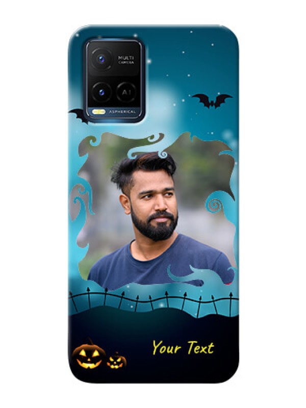 Custom Vivo Y21 Personalised Phone Cases: Halloween frame design