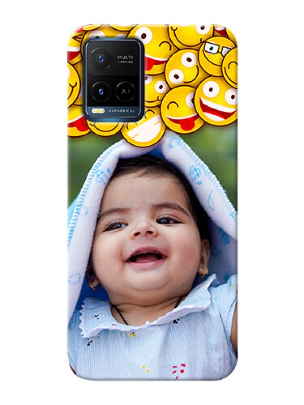 Custom Vivo Y21 Custom Phone Cases with Smiley Emoji Design