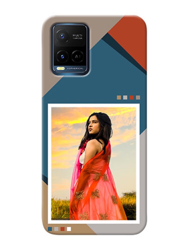 Custom Vivo Y21 Mobile Back Covers: Retro color pallet Design