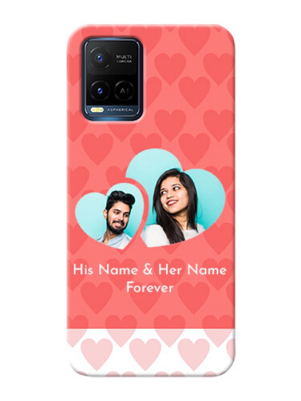 Custom Vivo Y21A personalized phone covers: Couple Pic Upload Design