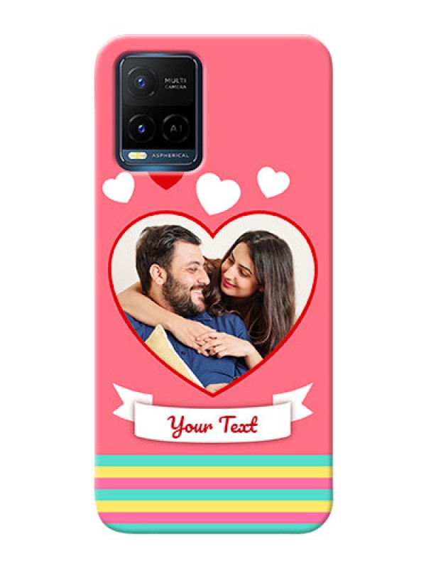 Custom Vivo Y21A Personalised mobile covers: Love Doodle Design