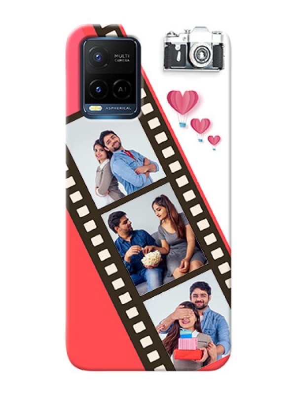 Custom Vivo Y21A custom phone covers: 3 Image Holder with Film Reel