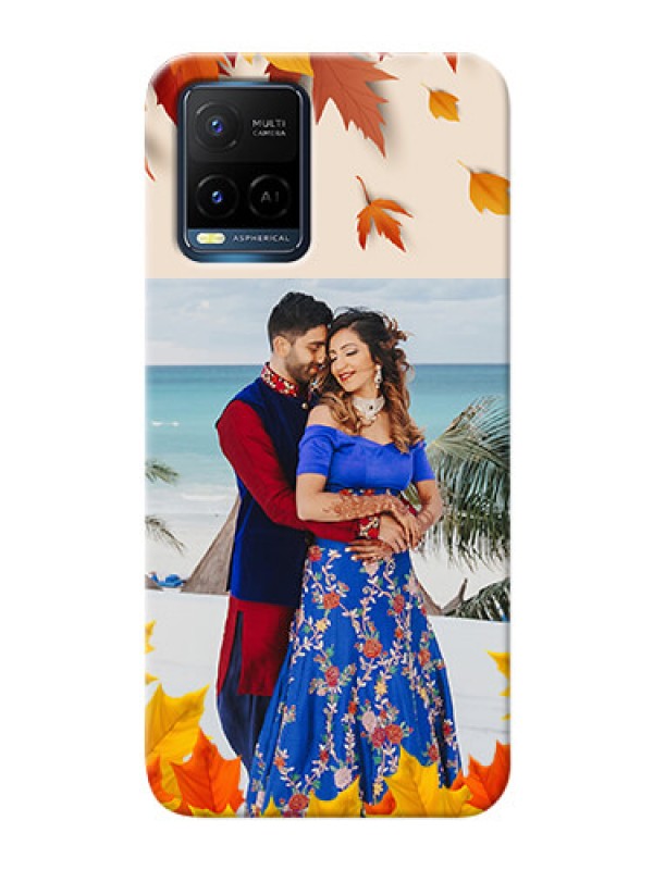 Custom Vivo Y21e Mobile Phone Cases: Autumn Maple Leaves Design