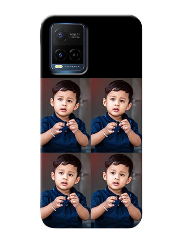 Custom Vivo Y21e 4 Image Holder on Mobile Cover