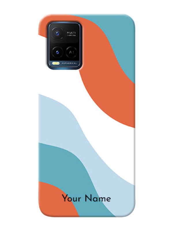 Custom Vivo Y21E Mobile Back Covers: coloured Waves Design