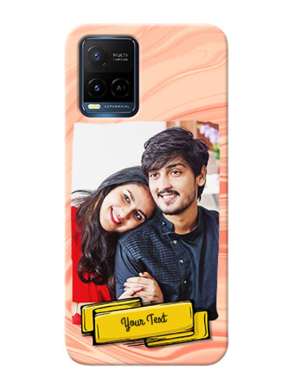 Custom Vivo Y21G Customized Phone Cases: Marble Texture Design